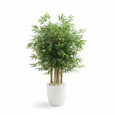 Artificial Classic Bamboo Tree with Grey Pot - 135cm (4.5ft)
